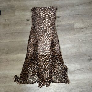 Leopard Print Midi Dress
